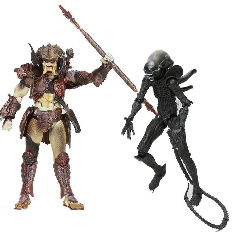 Фильмы Хищник 2 Figma SP-109 10th Alien 3 8bit Alien VS Predator 2 figma 109 ПВХ фигурка модель игрушки