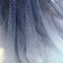 100*150 см градиентная бронзовая ткань звездное небо ткань для платьев модная одежда