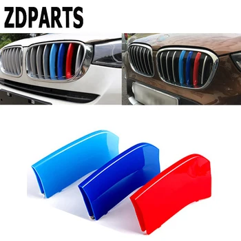 

ZDPARTS 3pcs Car Accessories Front Grille Trim Sport Strips Cover Stickers For BMW E39 E60 F10 F07 G30 5 series GT M Power