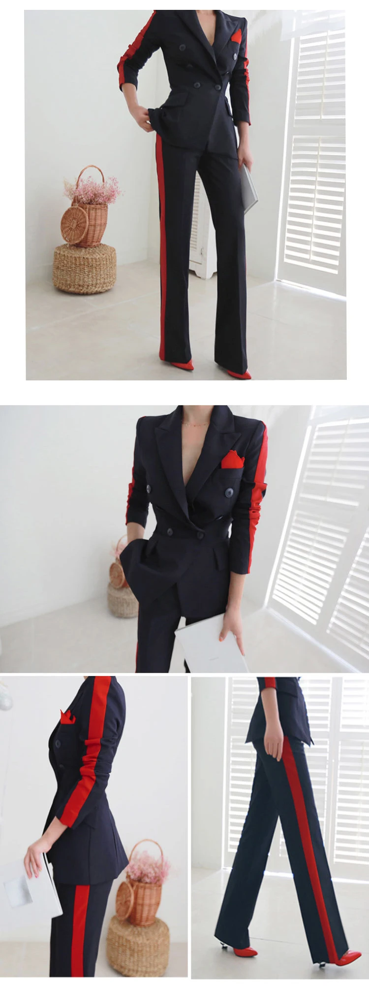 Women's Wild Slim Office Suits-Side look
