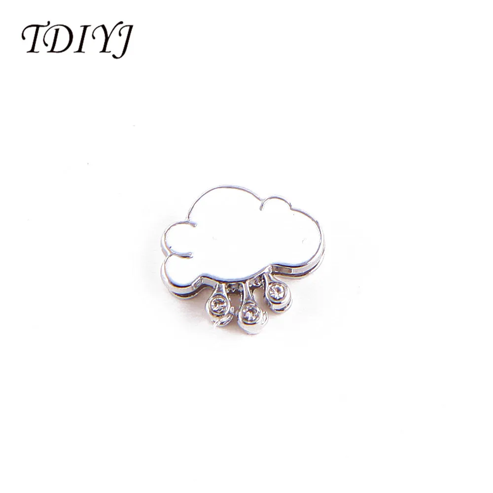 

TDIYJ Customized Alloy Mixed Cloud Slide Charms Fit For Stainless Steel Mesh Bracelets 12Pcs/lot