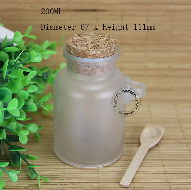 Promotion 200ml Travel Cosmetic Bottles Powder Plastic Bath Salt Bottle