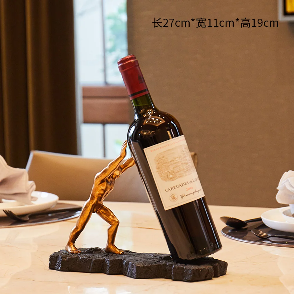 

1 PCS Modern minimalist creative wine rack porch TV cabinet home wine cabinet decoration (Without bottles and cups) LU718249