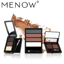 Косметика фирмы menow водонепроницаемый стойкий многоцветный бровей с карандашной щеткой натуральный набор косметики для бровей макияж 5488