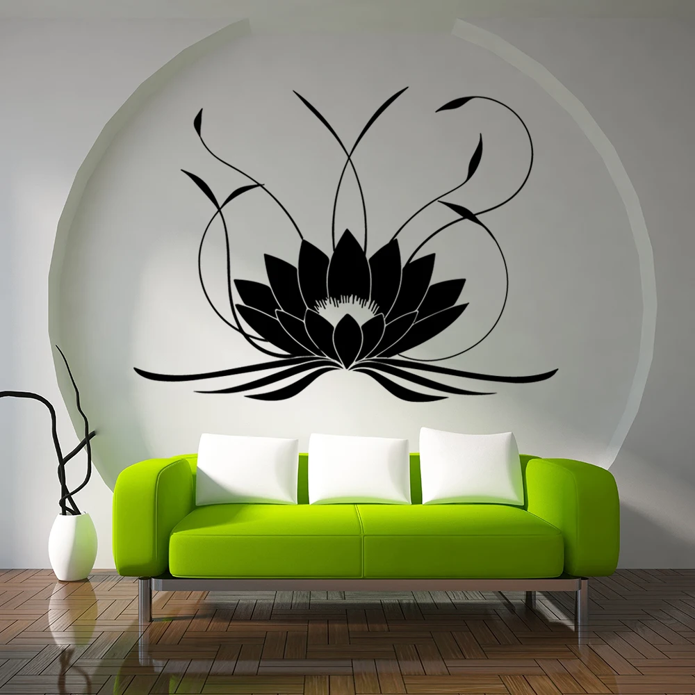 

3d Mandala Lotus Wall Sticker PVC Removable Yoga Wall Decals Stickers For Bedroom Living Room Home Decoration Mural