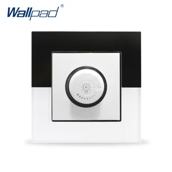 

Dimmer Switch Wallpad Crystal Glass Panel 110V-250V Glass UK EU Standard Light Brightness Control Dimmer Light Wall Switch for
