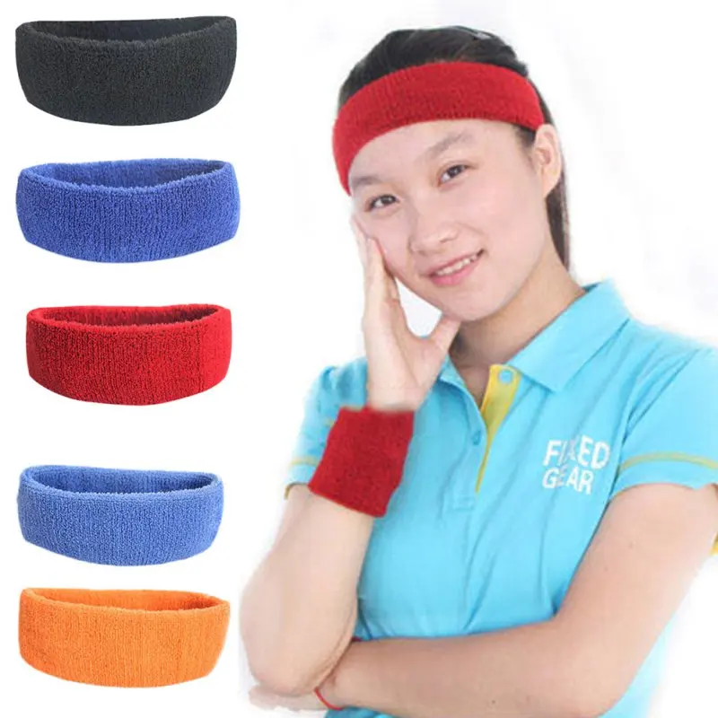 *Wholesale Sports Protective Headband Yoga Hair Bands Candy Color