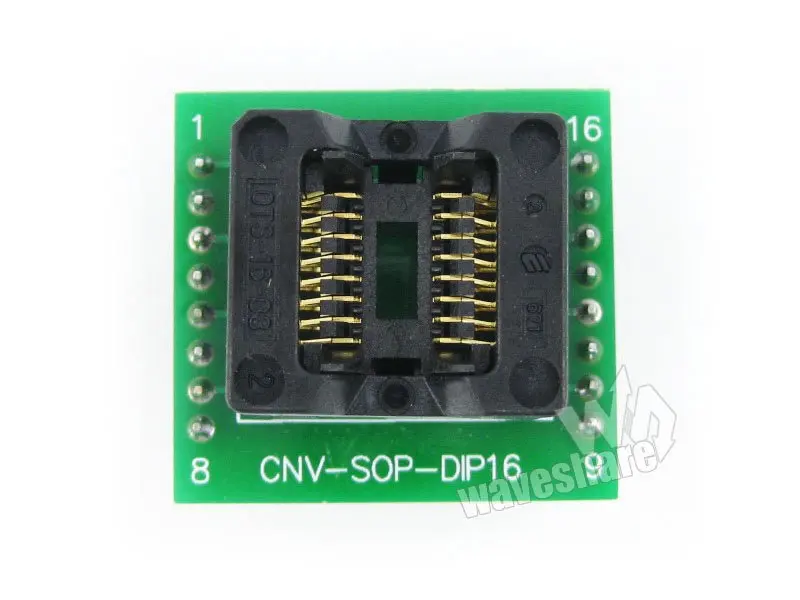 SOP16 для DIP16(A) IC Тесты разъем адаптер для программирования SOP16 SO16 SOIC16