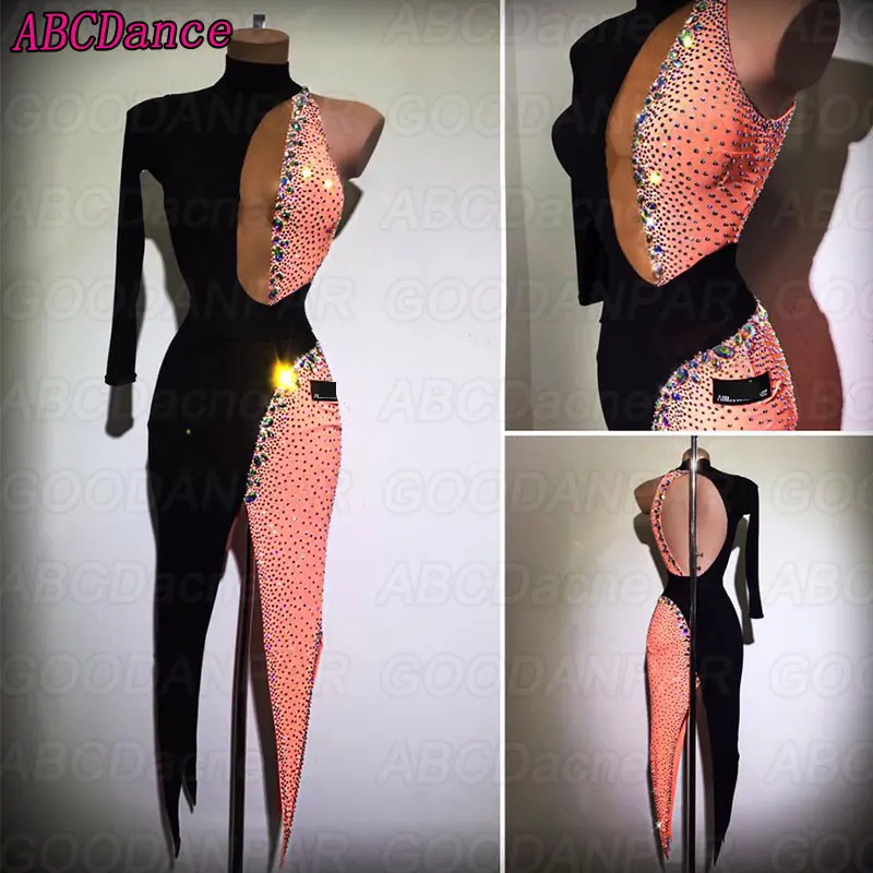

Latin dance dress women Ballroom Salsa Rhythm latin rumba tango dance dress sexy latin dance dress