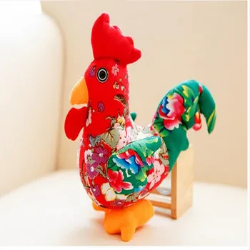 

1piece 20cm Chinese style chicken mascot cartoon chicken plush toys