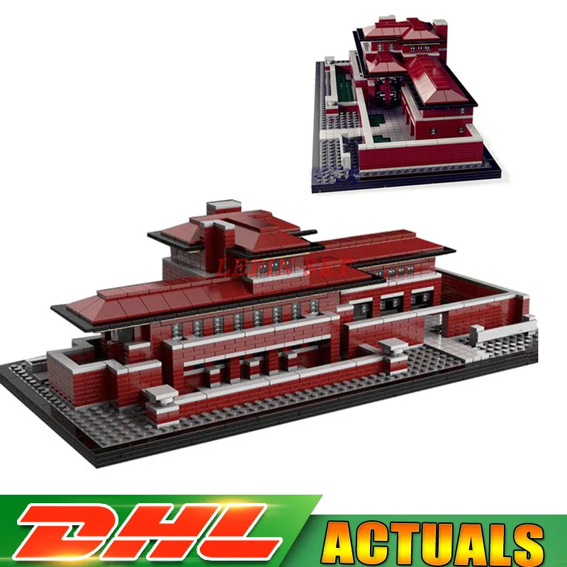 

LEPIN 17007 2326Pcs Architecture The Robie House Set Educational Building Blocks Bricks Toys Model Compatible Legoings 21010