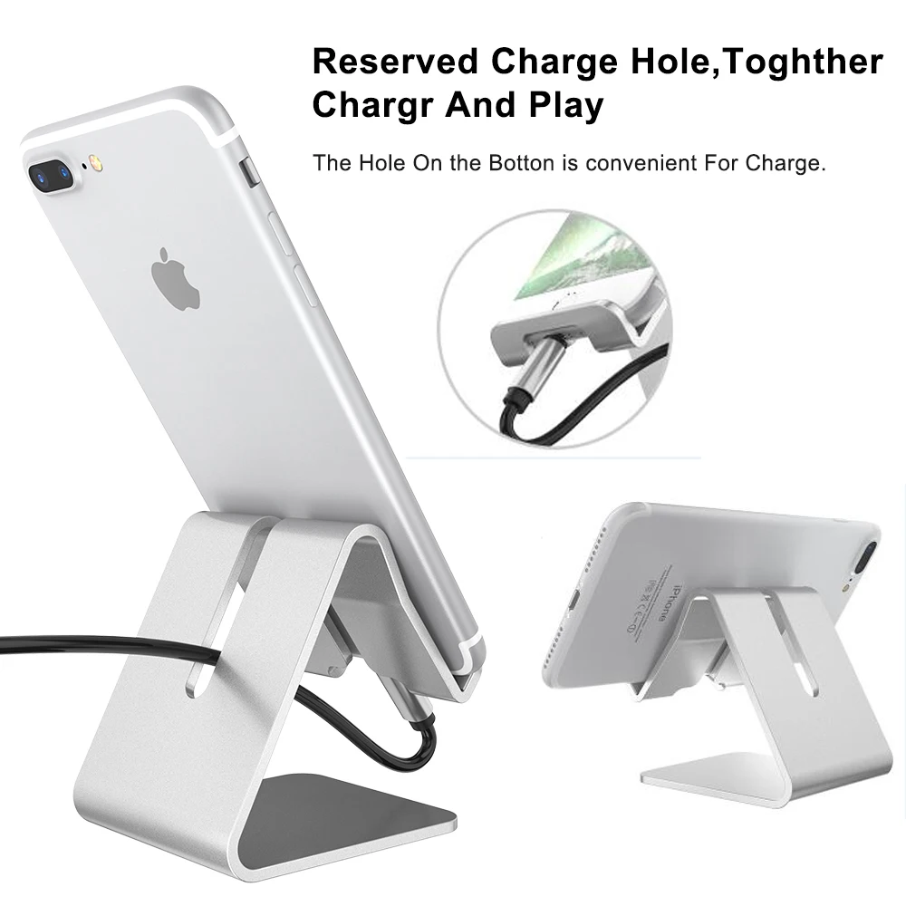 RAXFLY Aluminium Legierung Schreibtisch Telefon Ständer Halter Für iPhone 6 6s 7 Plus 5S SE Univers