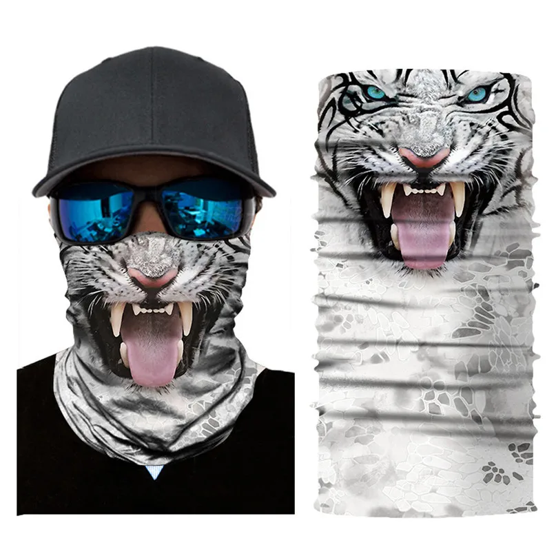 Cute Balaclava Face Mask Cycling Motorcycle Ski Neck Warmer Scarf 3D Animal Magic face mask Men Head Bandana Scarf #3J#F (1)