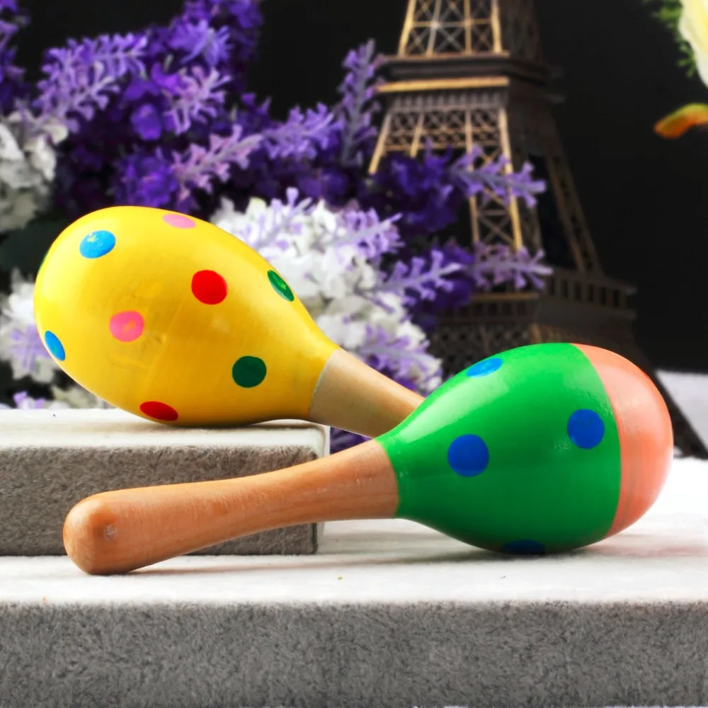 Детская деревянная детская игрушка Погремушки Румба шейкеры музыкальный вечерние погремушки Лидер продаж