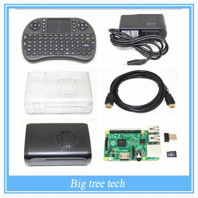 Raspberry Pi 3 kit Raspberry Pi 3 Model B Two Raspberry Pi Cases Mini Wireless i8