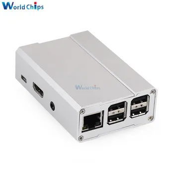 

Premium Aluminum Alloy Metal Case for Raspberry Pi 3 B / 2 Model B & B+ Silver