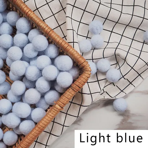 10Pcs 20Mm Round Wool Felt Balls Pom Poms Pompoms Ball Handmade Kids Toys Wedding Christmas Decoration Diy Sewing Craft Supplies