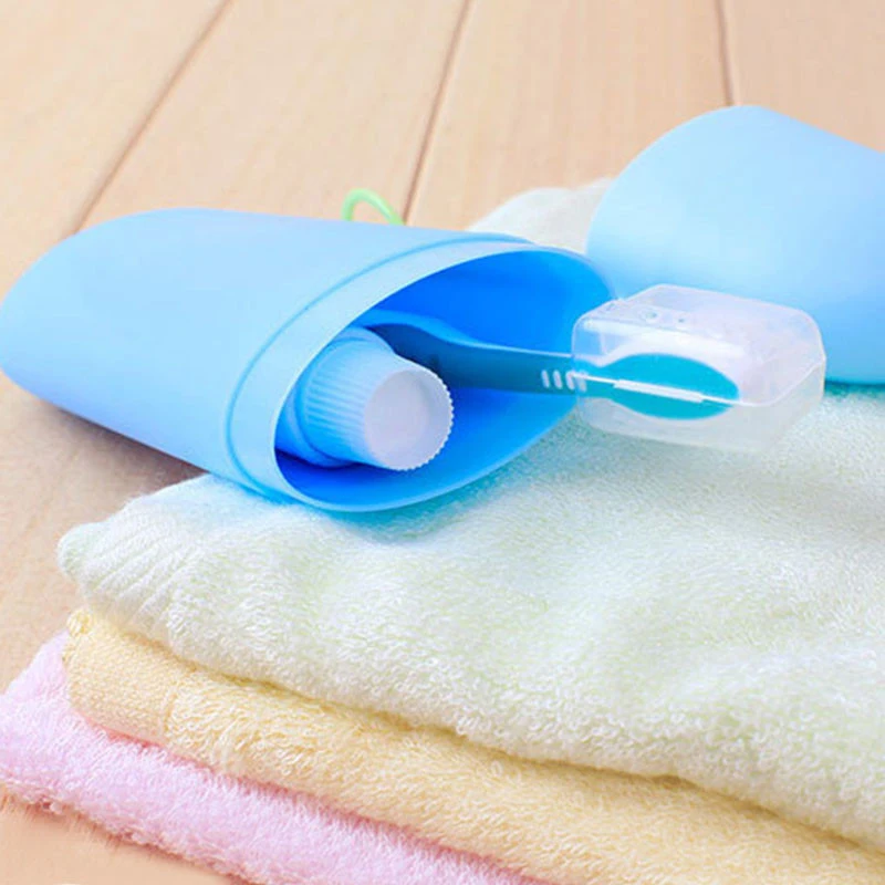 فرشاة الأسنان المحمولة مربع حمام المنتج حماية فرشاة الأسنان حالة حامل التخييم فرشاة الأسنان حالة غطاء السفر المشي مربع أنبوب الهواء الطلق