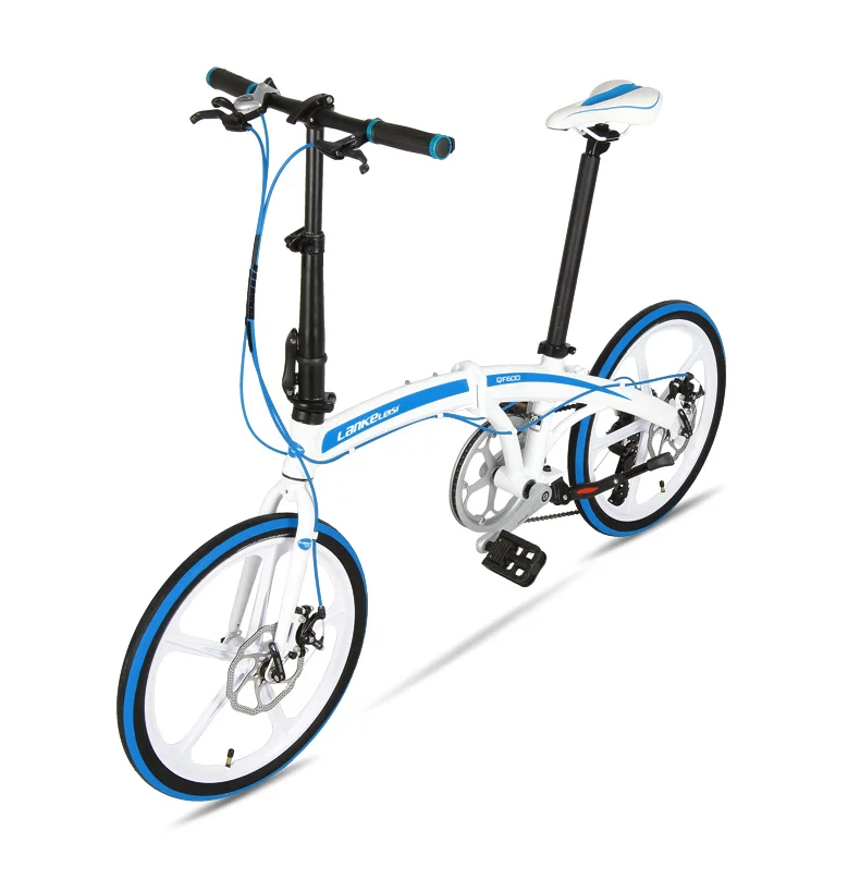 Best 7 Speeds Road Bike, 20 Inches Folding Bike, City Bike, Aluminum Alloy Frame, BMX, Double Disc Brakes 43