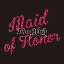 BlingQueen 12 шт/лот на заказ Блеск теплопередачи горничной Honor дизайн