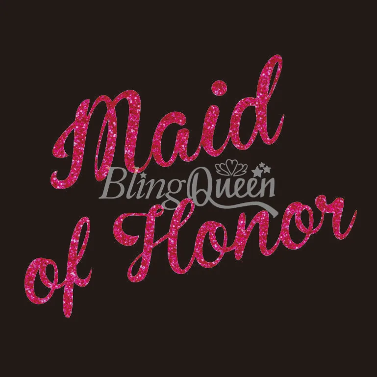 BlingQueen 12 шт./лот пользовательские блестящие тепловые переводы девушка Honor дизайн |