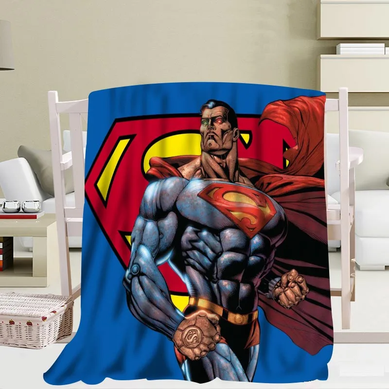 

Superman Blankets Travel Sofa Coral fleece fabric Blankets Soft Custom Flannel Blanket for sofa/Bed/Car Portable Blankets
