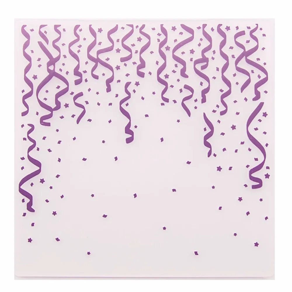 

Plastic Embossing Folder Template DIY Scrapbook Photo Album Card Making Decoration Craft Ribbon-S001