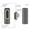 Adaptador magnético USB tipo C, USB 3,1, 10 Gb/s, PD,100W, Charge-4K rápida @ 60Hz, alta resolución, Compatible con Pixelbook ► Foto 2/6