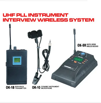 Горячая OK-1B OK-10 OK-8R UHF PLL Инструмент/IInstrument Беспроводная система/Музыкальные инструменты stents микрофон