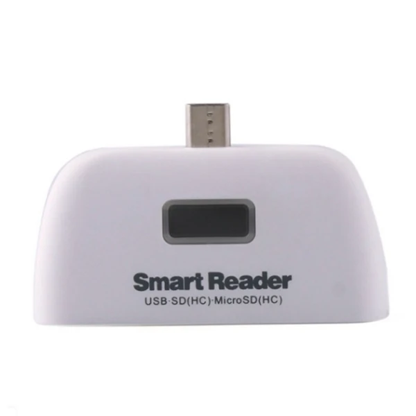 4 в 1 OTG/TF/SD считыватель смарт карт адаптер Micro USB зарядный порт для Android