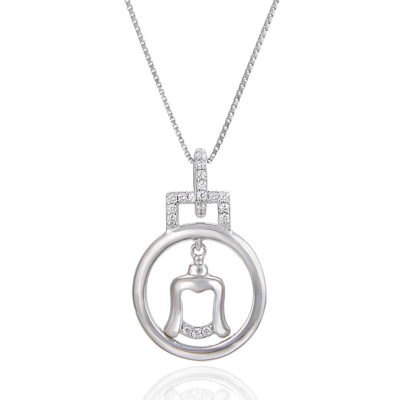 925 пробы серебряные подвески Будды Религия цирконами Fine Jewelry # y002p | Украшения и