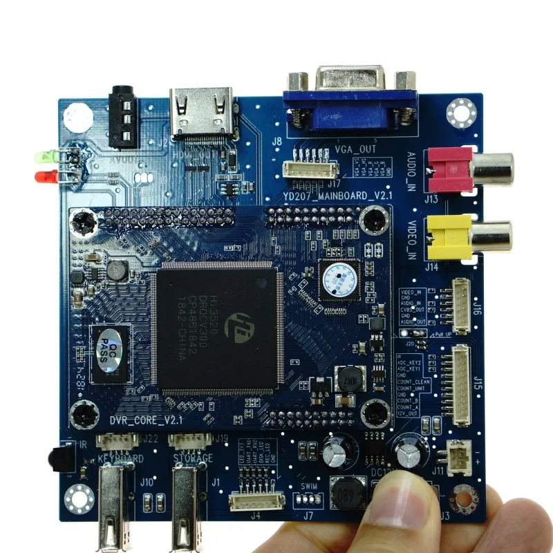 Professional Pipeline Inspection Recording System Main Board supports analog CVBS/ AHD 1080P/720P video input/SD/U-disk storage