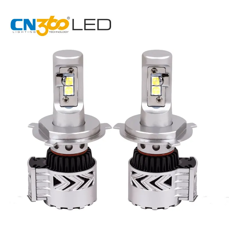 

CN360 2PCS 8G XHP50 H4 HB1 LED New Cree Chip Hi-Lo Beam Headlight Bulbs 40W Adjust Beam Angle 6000K Light With 6000LM 12V