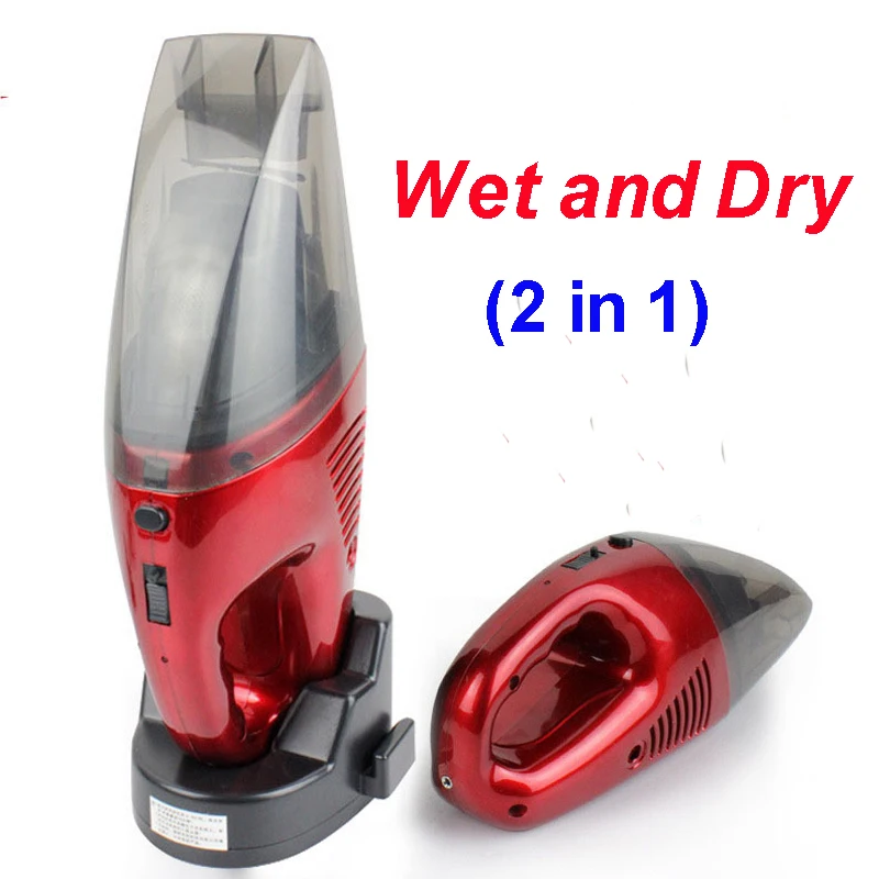 Hot Selling 60W Red Cordless Mini Portable Vacuum Cleaner For Car Dry