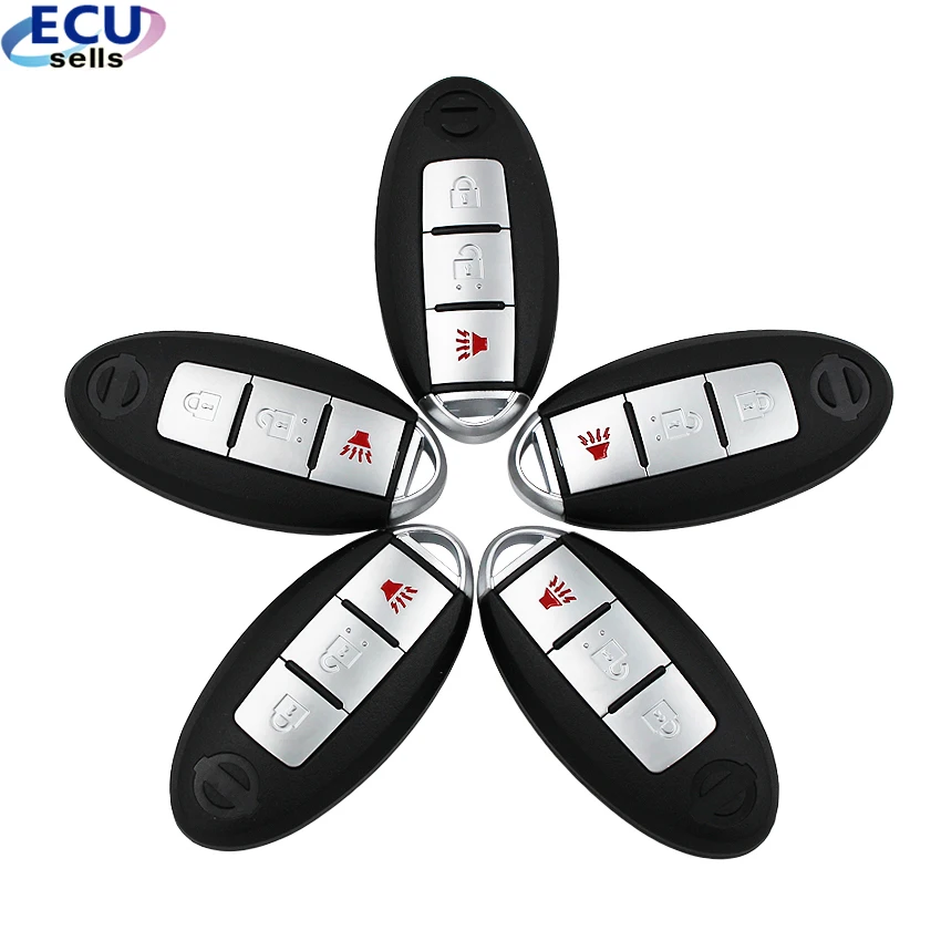 5PCS X 3 Buttons 315MHz with ID46 Chip 2+1 Keyless Entry Smart Remote Key Fob for Nissan New VERSA MICRA KYDZ | Автомобили и