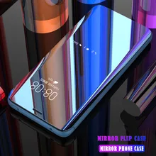 Clear View зеркало флип чехол для huawei Коврики 20 10 9 8 Pro P30 P 30 20 10 9 8 Pro рlus Lite Nova 4 3 3e 3i смарт-чехол-подставка