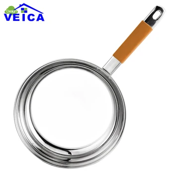 

24cm Stainless Steel Pans Eco-friendly Health Frying Pan Fry Egg Cooking Tools Cookware Kitchen Supplies FreeShipping
