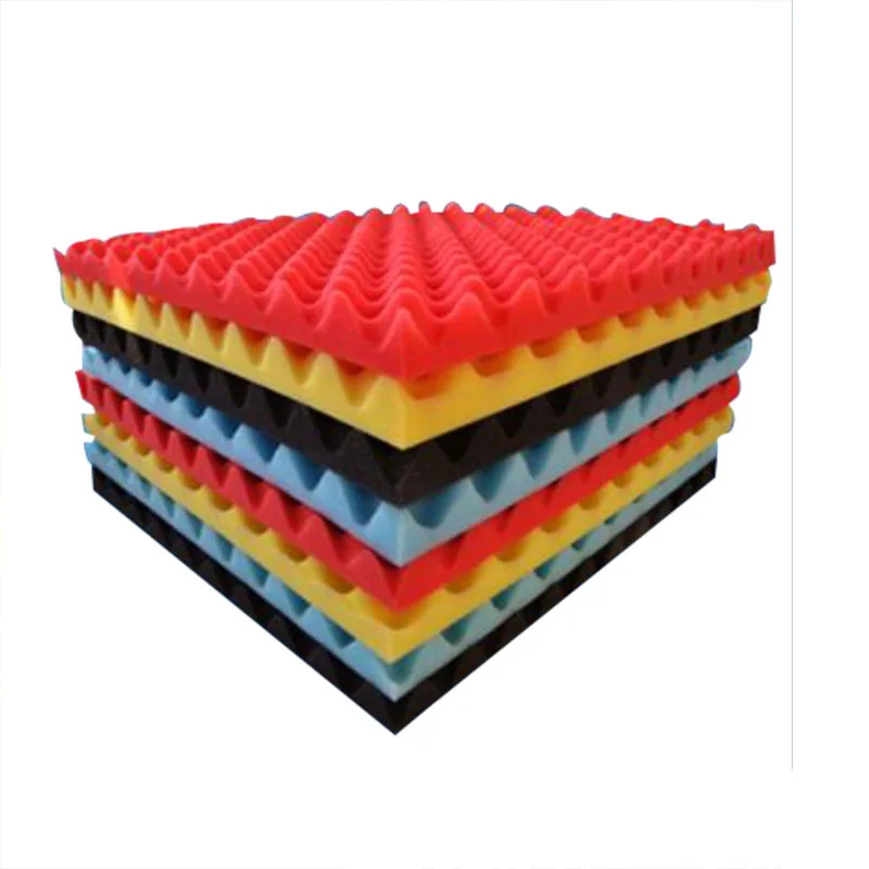 

50*50*3cm Studio Acoustic Soundproof Foam Sound Absorption Treatment Panel Tile Wedge Protective Sponge Bar Accessories Random