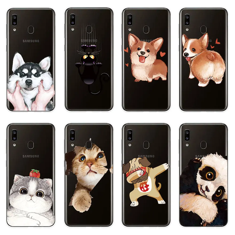 Силиконовый чехол для Sumsung Galaxy A10 A20 A20E A30 A40 A50 A60 A70 A80 телефона милый ПЭТ M10 M20 M30 |