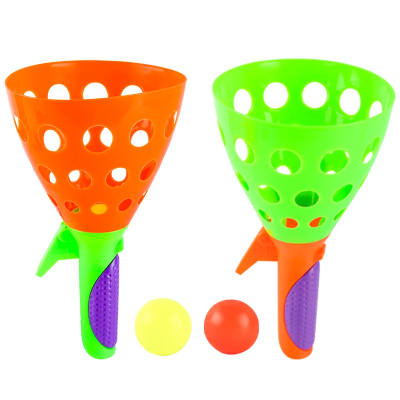 

Children's double ball catcher launch ball ejection shot ball outdoor sports puzzle interactive parent-child toy