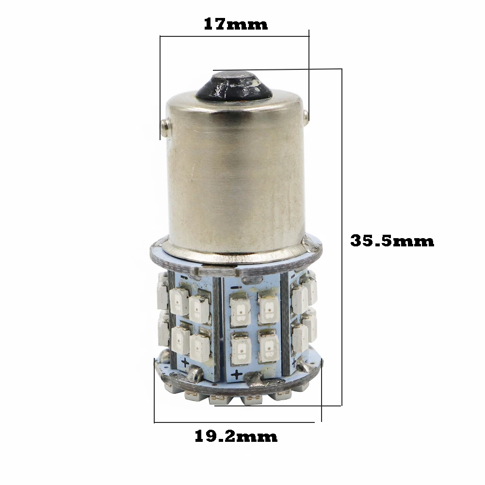 10 шт. 24 В белый 1206 50 светодиодные лампы SMD 1156 BA15S P21W 400LM транспортные средства резервный задний фонарь указатель поворота парковочные огни индикатор