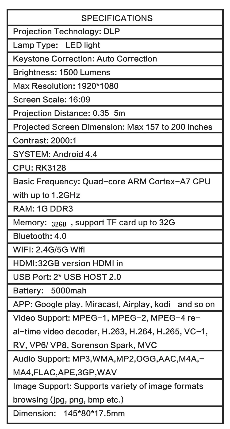 smart mobile projector - 