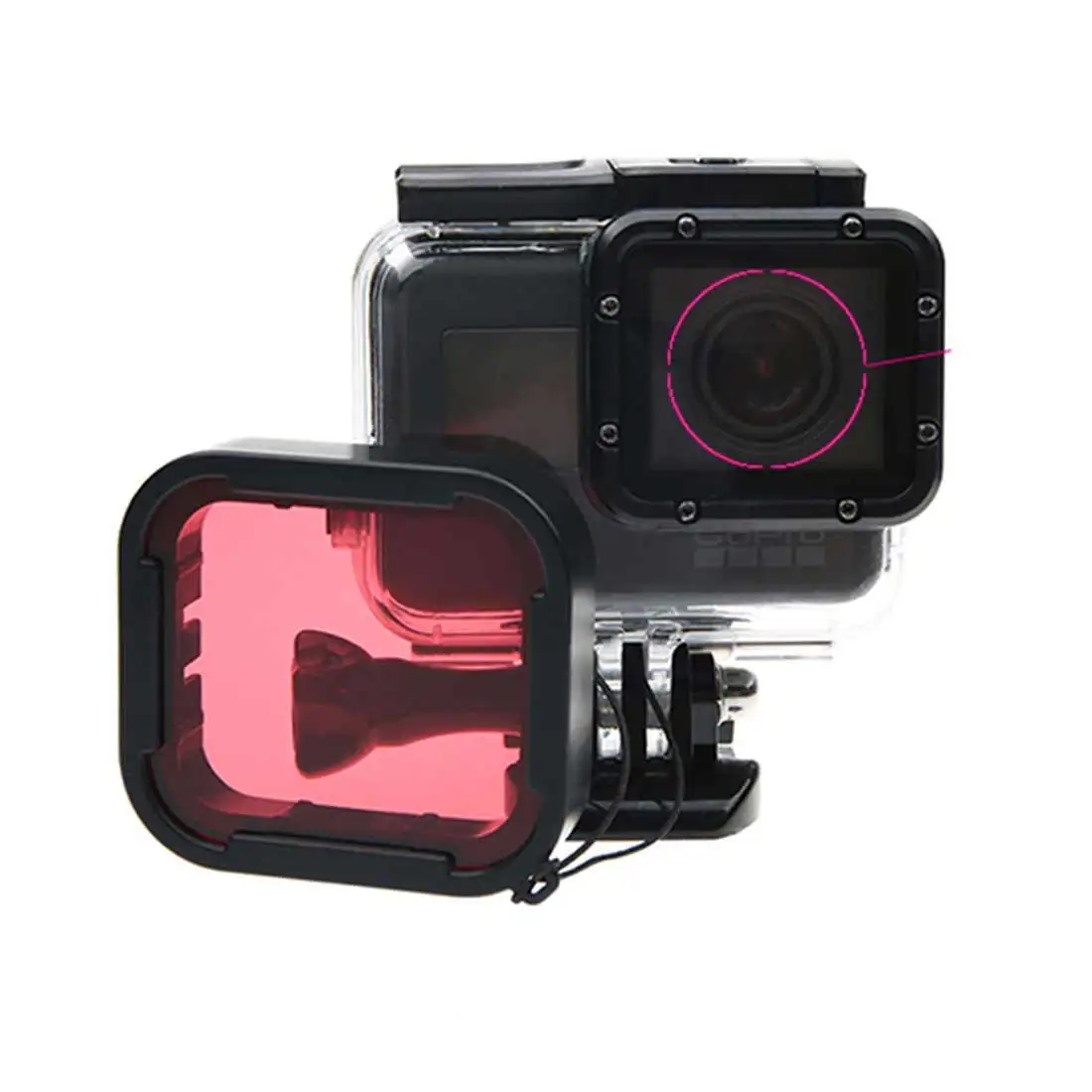 Спортивная камера для катания на лыжах GoPro HERO 5 6 7 3 Pack водонепроницаемый корпус