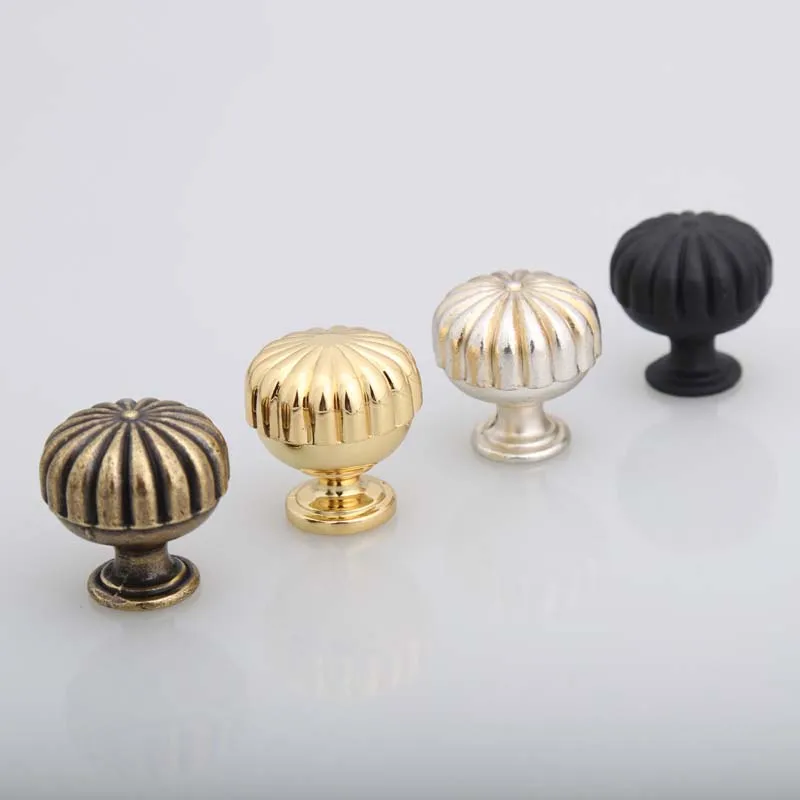 Small Dresser Drawer Knob Antique Silver Vintage Style