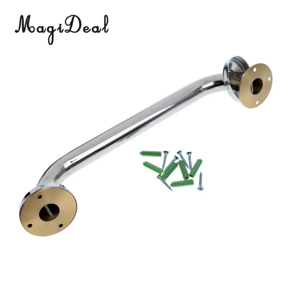 2 Pieces 316 Stainless Steel 13'' Boat Polished Marine Yacht Grab Handle Handrail 330mm Heavy Duty Fishing Flatable Boat Dinghy