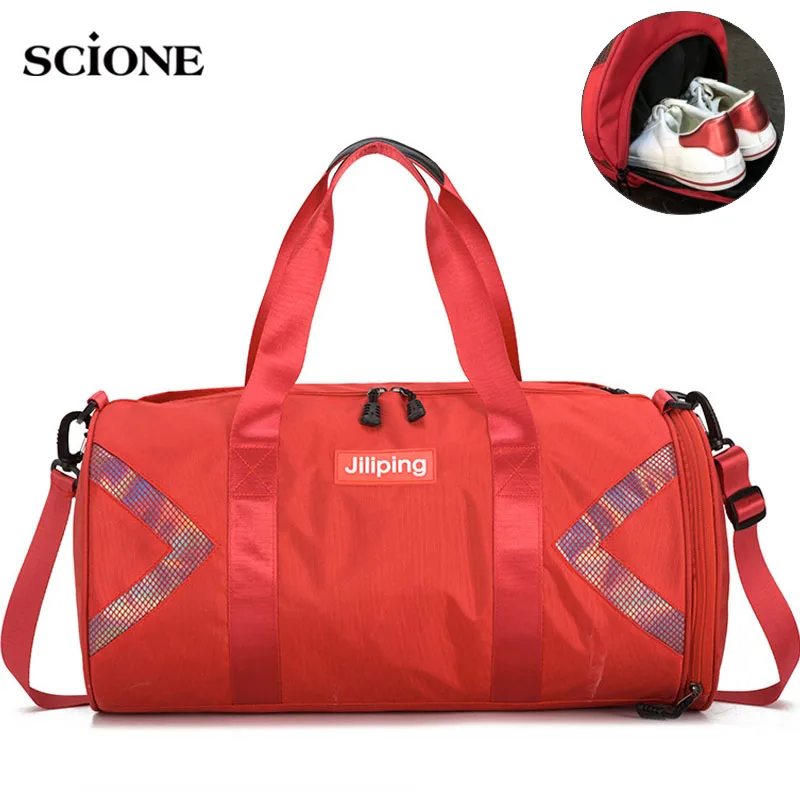 Treinamento de Fitness Bolsa de Nylon Bolsa de Ombro Bolsas para Mulheres dos Homens Mochilas de Viagem ao ar Bolsa de Desporto Ginásio Grande Yoga Patchwork Livre Bolsas Xa730wa Tas