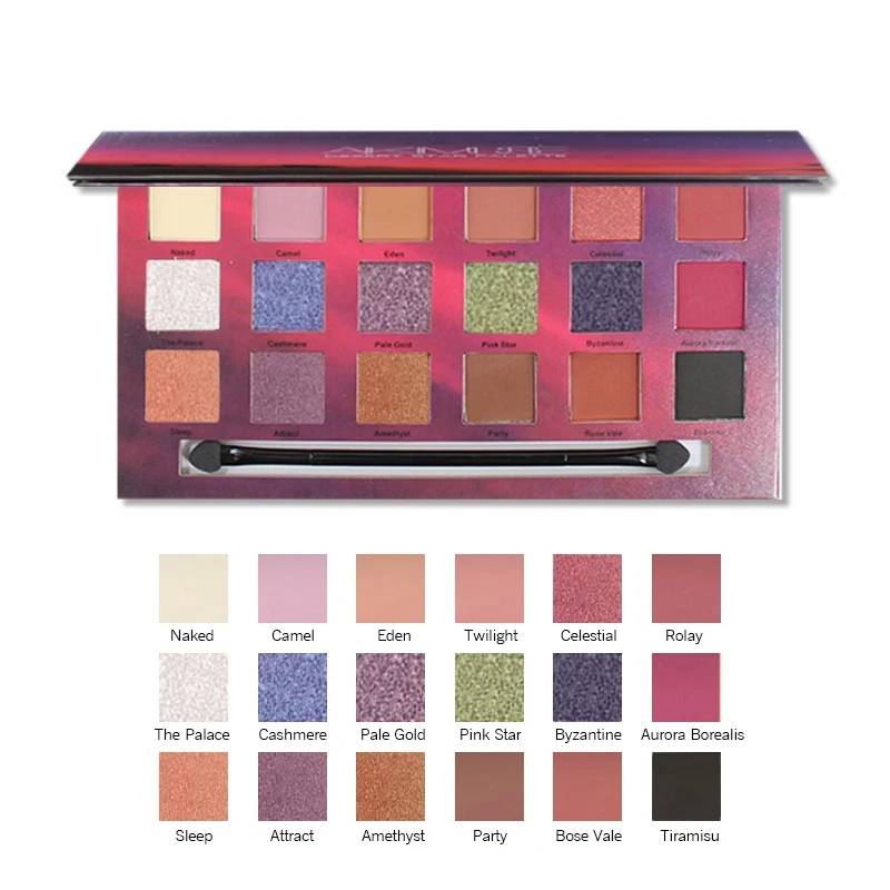 

Kimuse Nude Makeup Eyeshadow Pallete Waterproof Pigment Eye Shadow Palette Make up Brush Palette Set Cosmetics