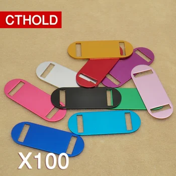 

CTHOLD 100Pcs Dog Tag Engraving Personalized Pet ID Tag Identification Customized Dog Tag Name Phone for Pet Accessories Shop