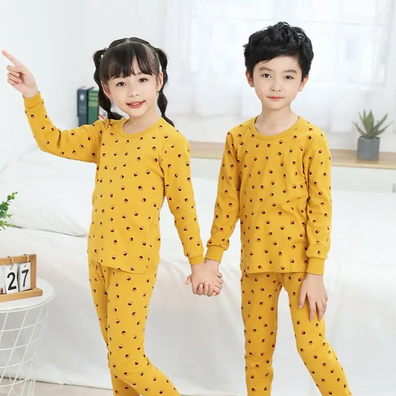 Детские пижамы; детская одежда для сна; комплекты пижам для малышей; пижамы с животными для мальчиков и девочек; хлопковая одежда для сна; одежда для детей; t5rty - Цвет: color at picture