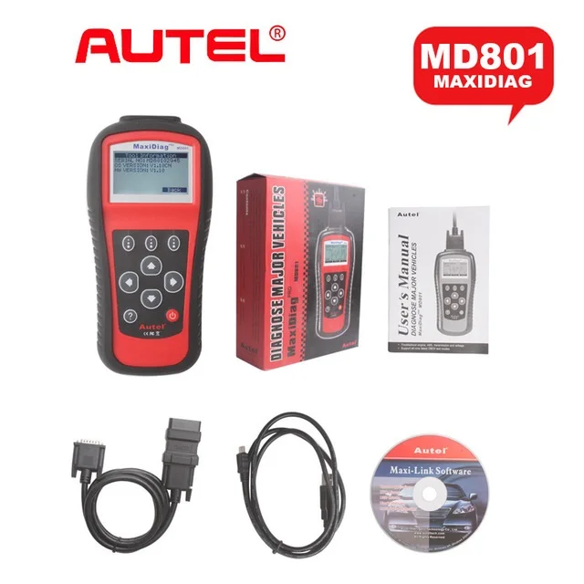 

2019 A+Quality Original AUTEL MaxiDiag Pro MD801 4 in 1 OBDII Code Scanner (JP701+EU702+US703+FR704) MD 801 Auto Diagnostic-tool